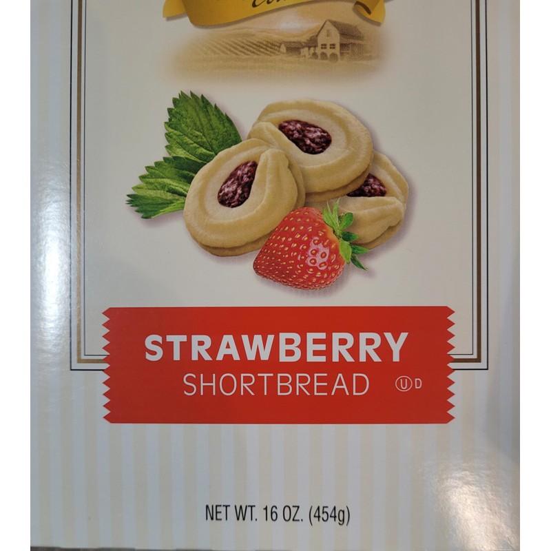 Knotts Berry Farm Strawberry Shortbread Cookies 2 Pack bundle 16