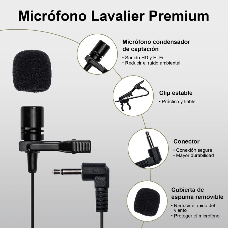 Micrófono Inalámbrico WinMix A1-2 Solapa y Diadema 2 Bodypack Negros