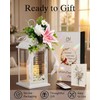 Memorial Lantern with Flower, Sympathy Gift for Loss of Daughter,