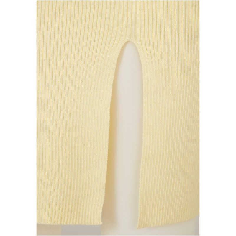 Urban Classics Women's Rib Knit Skirt, Soft yellow