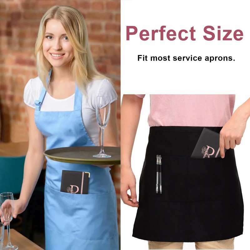 YeeCASE Server Book, Alphabet Waitress Book for Waitress, Leather Waitess