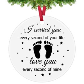 Baby Memorial Ornaments Loss of Baby Pregnancy Miscarriage Keepsake Sympathy Gifts for Infant Loss Miscarriage Gifts for Mother Father Loss Memorial Gifts Remembrance Grieving Gift Ceramic Ornament