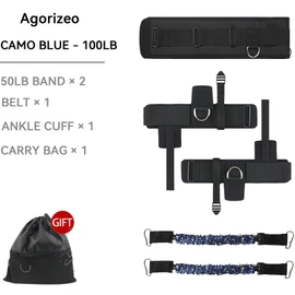 Vertical Jumping Trainer with Adjustable Ankle Strap & Belt Horizontal Workout Equipment Leg Resistance Bands for Basketball Football Volleyball Training Equipment