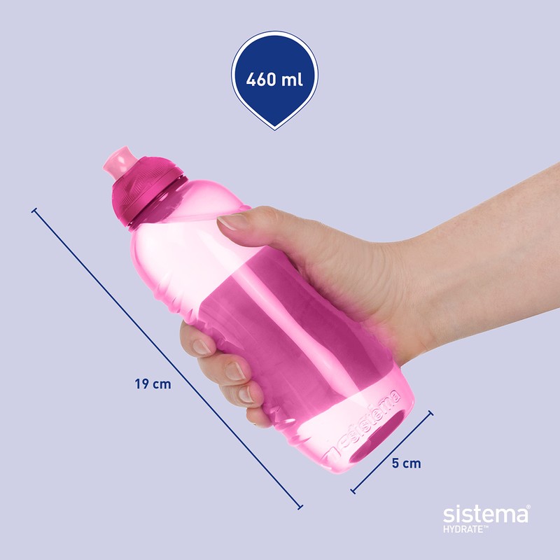 Sistema Twist 'n' Sip Squeeze Sports Water Bottle | Leakproof