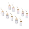 10pcs Banana Plug Needle Type Professional 24K Gold Plated Speaker