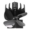 4 Blade Fireplace Fan Aluminium Alloy Heat Powered High Temperature