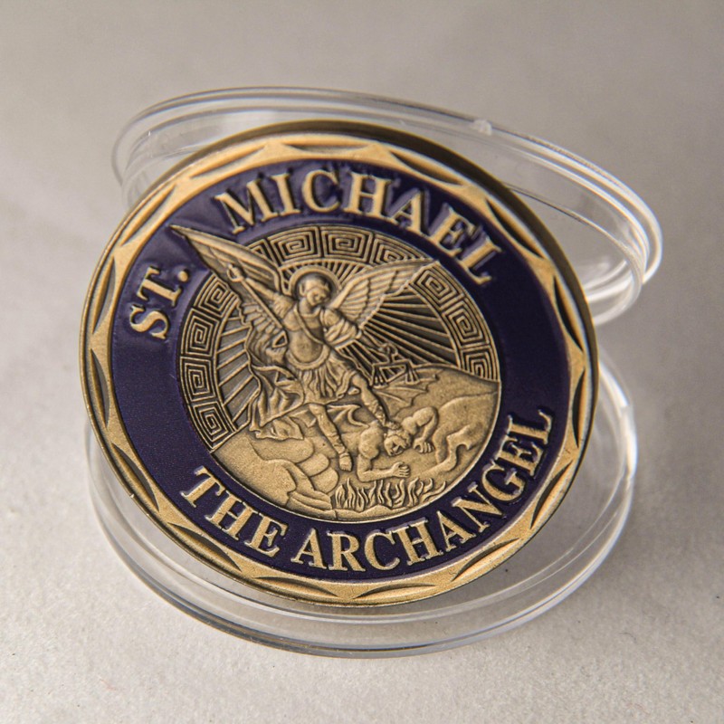 Military Challenge Coin Saint Michael Archangel
