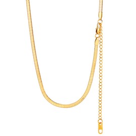 PROSTEEL Gold Chain Layered Necklaces for Women Snake Herringbone Necklace Chocker