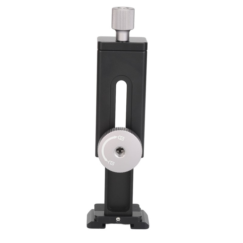 Phone Tripod Mount with Cold Shoe 1/4in Screw Hole Expandable