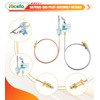 Hicello Natural Gas Pilot Burner Assembley Replacement for Real Fyre