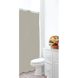 Home Expressions Premium 6 Guage PEVA Shower Curtain Liner - PVC Free Magnetized Bottom Odorless with Rustproof Grommets 70"x72" (Sand)