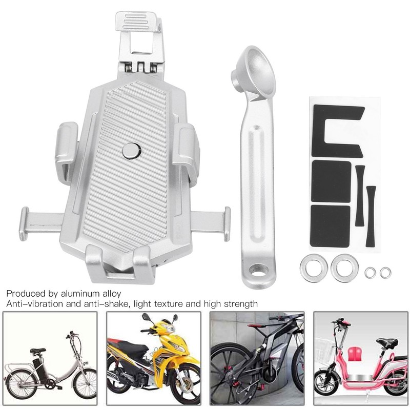 Scooter Phone Holder Adjustable Navigator Mount Clip Stand Bracket for