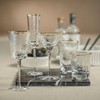 Zodax Aperitivo Triangular Stemware or Glassware - Clear with Gold