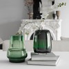Relexome Dark Green Glass Flower Vase for Centerpieces Flowers 6.7