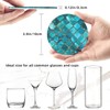SEPTYK Turquoise Blue Pattern Coasters for Drinks with Holder Set