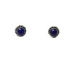 Lapis Lazuli and Sterling Silver Stud Earrings - 5mm -