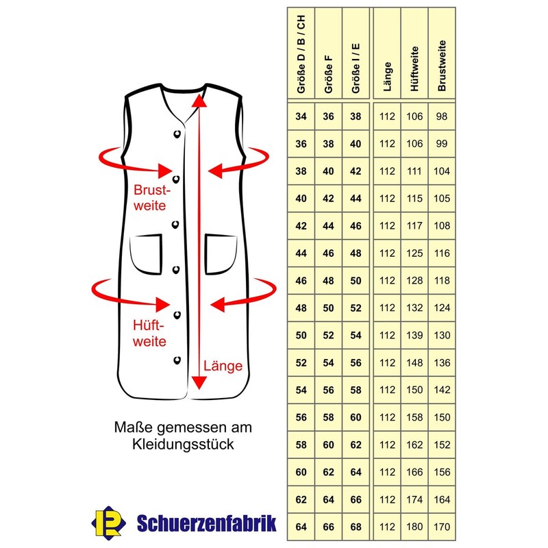 Dederon Apron Nylon Apron Various Colours, Design 2