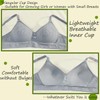 Lohhbve Teen Girls Bra Lightly Lined Wireless Cotton Bralette Breathable