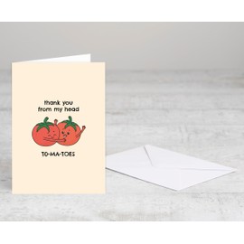 BYANIKA A6 Thank You Cards Gratitude Thanks So Much Appreciation Card For Him Her Best Friend Colleague For Helping Me Your Help Support Cute Pun