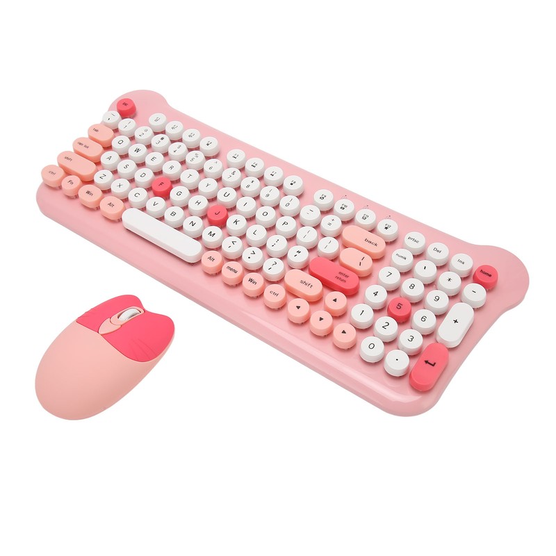 Wireless Keyboard and Mouse 2.4Ghz Connection Cute Keyboard Mouse Set