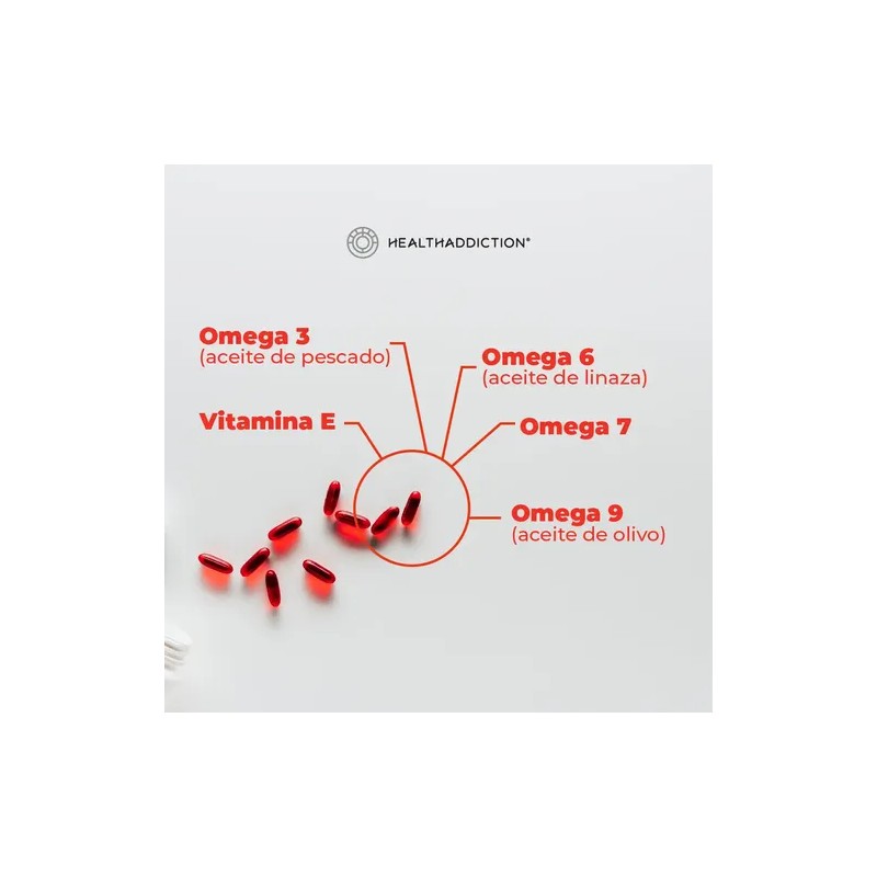 HEALTHADDICTION - 2 Pack Omega 3-6-7-9 con Aceite de Pescado,