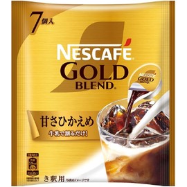 Nestle Nestle Nescafe Gold Blend, Rich Portion, Set of 4 Types (Unsweetened, Vanilla Latte, Caramel Macchiato) Total of 4 Bags, 30 Pieces) IIDAYS Original Ice Latte, Ice Coffee