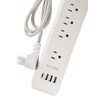 KELEK Multicontacto con 4 Salidas de127AC, 3 USB-A y 1