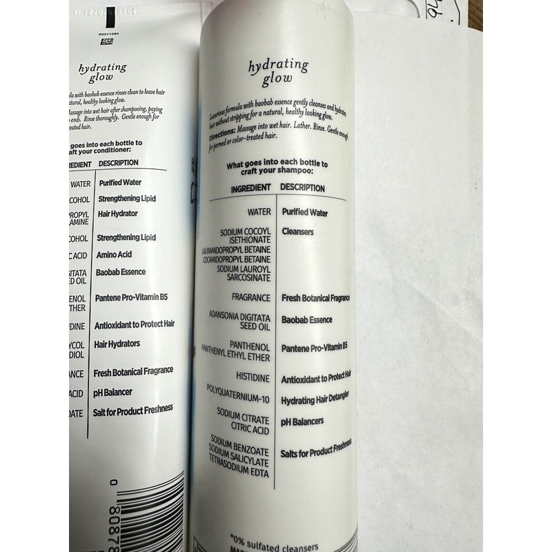 Pantene Nutrient Blends Hydrating Glow Sulfate-Free Shampoo and Conditioner