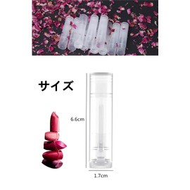 YFFSFDC Lip Balm Tubes Lip Containers Lip Case Rotatable Transparent 30 Pieces Cosmetic Containers Empty Bottles Refill Containers DIY Handmade Lipstick Tube Lipstick Container