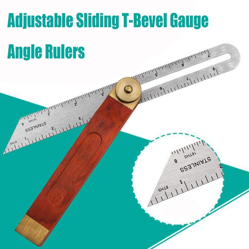 Juliyeh Adjustable Sliding T-Bevel Gauge Angle Rulers Gauges High Precision