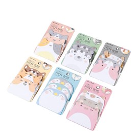 Cute Novelty Sticky Notes,Cute Animal Sticky Notes,Animal Self-Stick Notes Memo Pads,Mini Cartoon Animals Sticky Notes,Animals Shaped Sticky Notes Cartoon Sticky Notes,Cartoon Animal Postits Notes