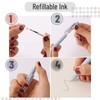 Mr. Pen - Retractable Fine Point Gel Pens, 6 Pack,