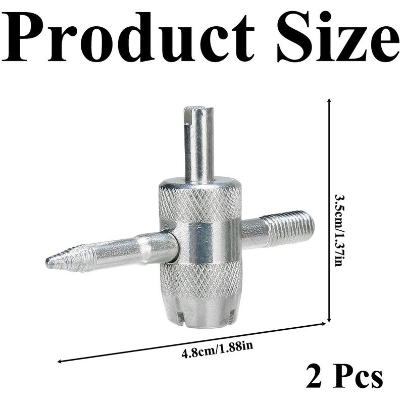 klahh 2 Pcs Tyre Valve Repair Tool 4 in 1