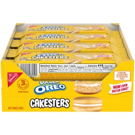 Oreo Pastelitos Suaves Golden Cakesters, 8 Paquetes De 85 G