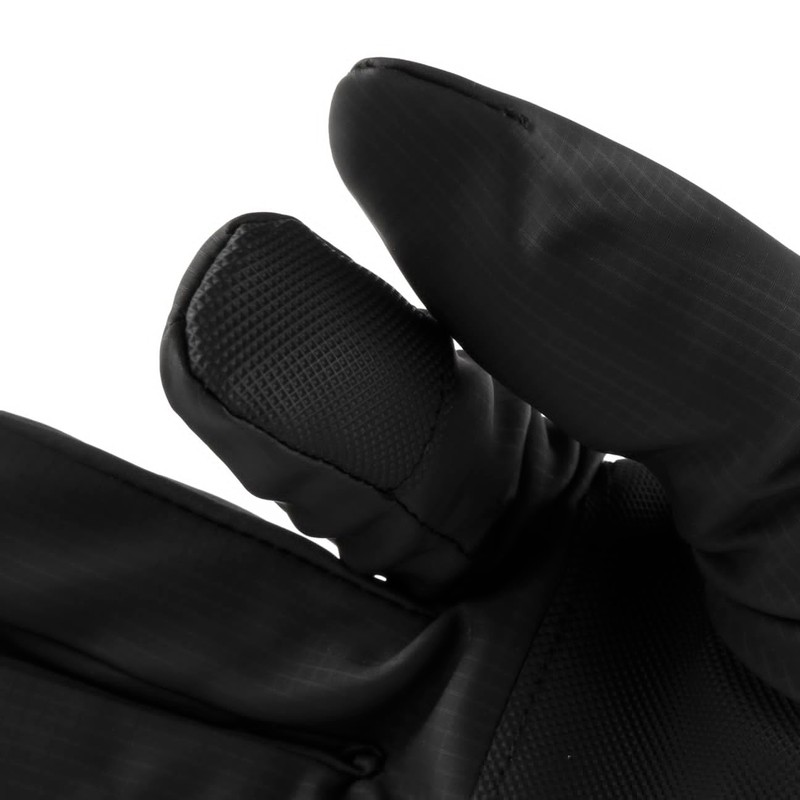 Lipodo Unisex Fleece Lined Touchscreen Gloves Autumn Winter, black