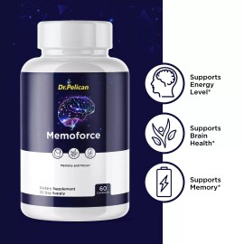 Pelican Vitamins Memoforce- Brain Support- 60 Capsules