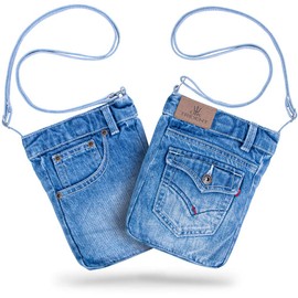 UK Trident Denim, Smartphone Shoulder Bag, Shoulder Bag, Smartphone Pouch, Women's, Vertical, Lightweight, Crossbody Hanging, Portable Pochet, Popular for Women