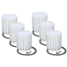 6 (Six) RF-1 Micron Rated Fuel Oil Filters Canister w/Gaskets Fit 1A-25A 77B Eddington S-254 Sears 8055 Mitco 264 AutoFlo F-300
