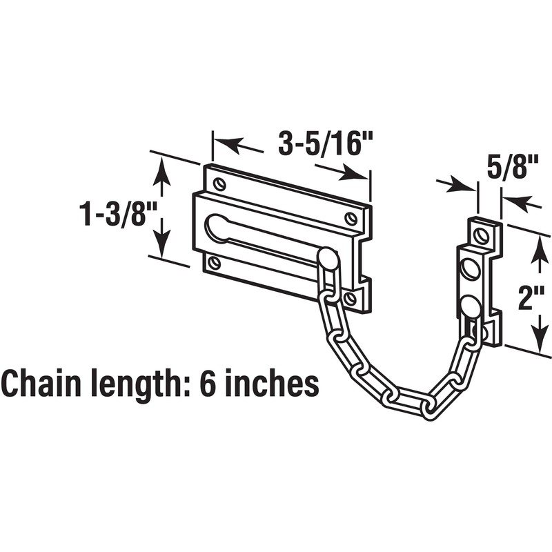 Prime-Line U 9909 Chain Door Guard – Door Chain Lock