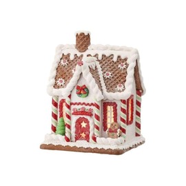 Regency International Peppermint Cookie House Figurine, 8 inches