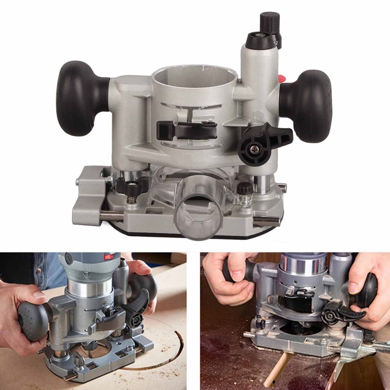Compact Router Plunge Base Wood Router Base Double Handle Router