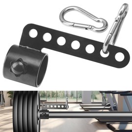 Belt Squat Bar Machine Attachment for 2 Inch Olympic Barbell Bar Land mine D Cable Compatible With Various Handle Accessories, Nylon Rope Handles, Single D Handles. etc