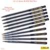 DOLLAR 10 x 0.8mm Clipper Ball Pen BLACK Retractable Soft