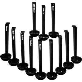 Cambro LD85A110 Camwear Ladle (Assortment Pack), 8-1/2", 3/4 Ounce, Black, NSF, 12-units