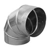 PlumberStop - 10" Single Wall Galvanized Chimney Flue Vent Pipe