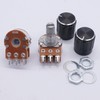 Taiss 5 Pieces 50K Ohm Potentiometer 6 Pins Split Shaft