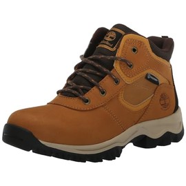Timberland Boy's Youth Mt. Maddsen TimberDry Waterproof Hiking Boot, Wheat, 2 Big Kid