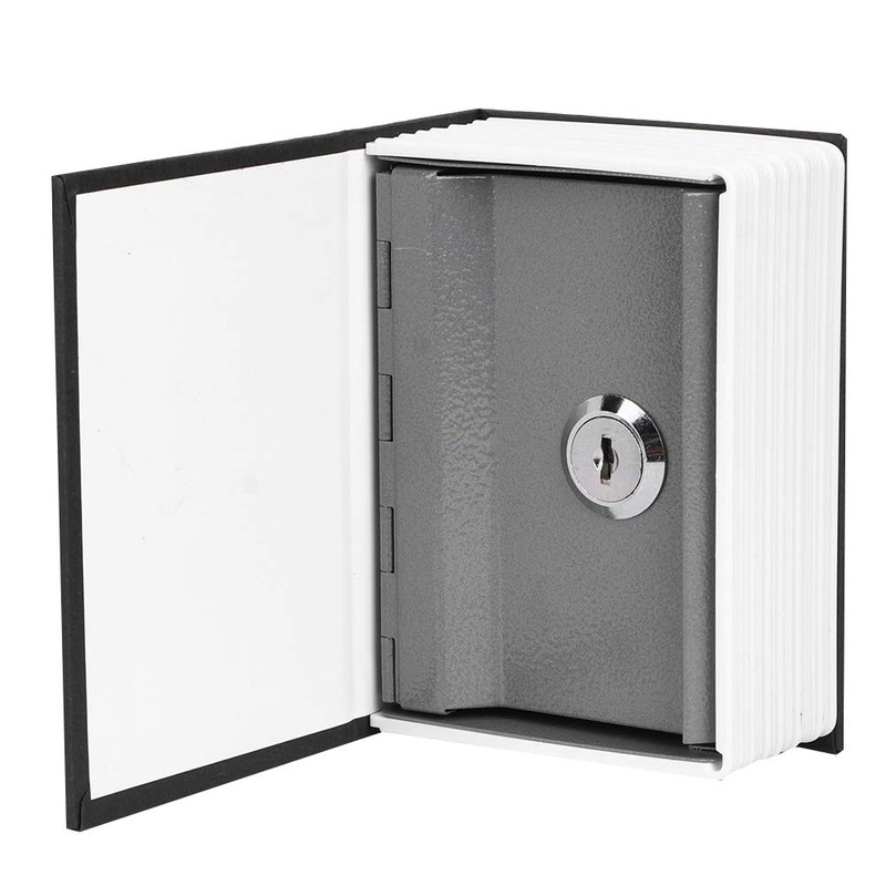 Fishlor Mini Safe Box, Metal Security Lock Box Money Cash