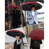 Zumhigh 12K Double Rib Folding Windproof Travel Umbrella, Automatic Opening
