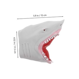 CORHAD Storytelling Puppet Shark Hand Puppet Toy Soft TPR for Boys and Girls Imaginative Play